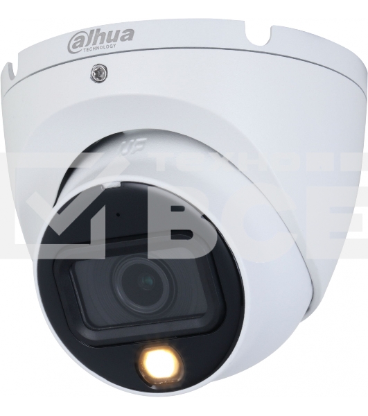 Камера видеонаблюдения аналоговая Dahua DH-HAC-HDW1200TLMP-IL-A-0280B-S6 2.8-2.8мм HD-CVI HD-TVI цв. корп.:белый (DH-HAC-HDW1200TLMP-IL-A-0280B)