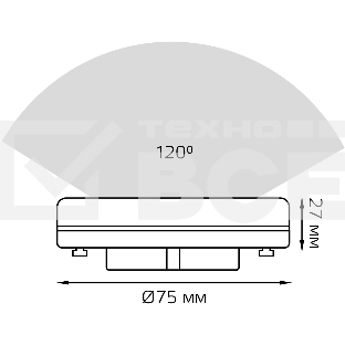 Лампа cветодиодная Gauss GX53 8W 680lm 6500K диммируемая LED