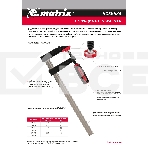 Струбцина F-образная Matrix, усиленная, 600 х 120 х 700 мм, фото 1