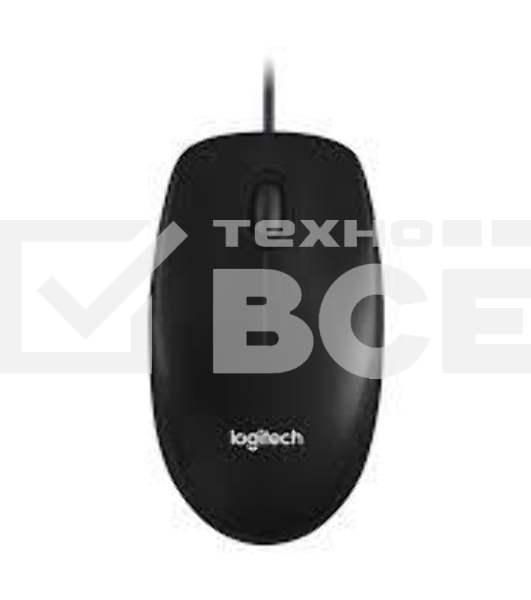 Мышь проводная Logitech M100/100R DARK/GREY (темно-серая/черная), 1000 dpi, USB, кнопки - 3