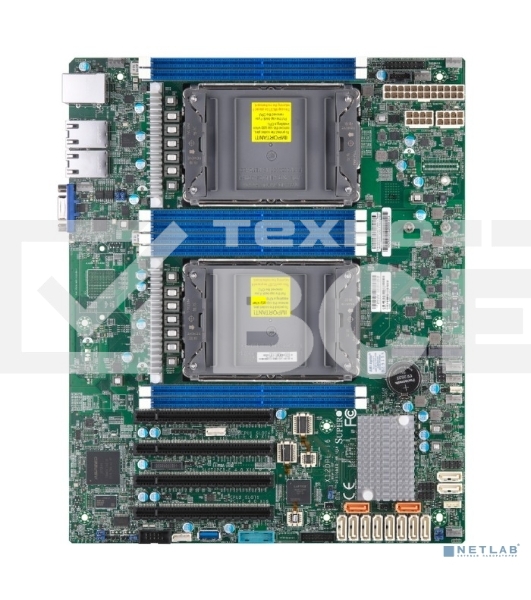 Серверная материнская плата Supermicro X12DPL-I6-B, сокет LGA4189, Intel C621A, DDR4 ECC, 8xDDR4, 4xPCIe 4.0 x16, 2xM.2, SATA, 2xRJ-45, ASPEED AST2600, ATX