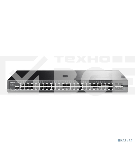 Коммутатор Jetstream 48-port gigabit L2+ managed switch with 4-gigabit uplink ports, 48 10/100/1000Mbps RJ-45 port, 4 1000Mbps SFP slots