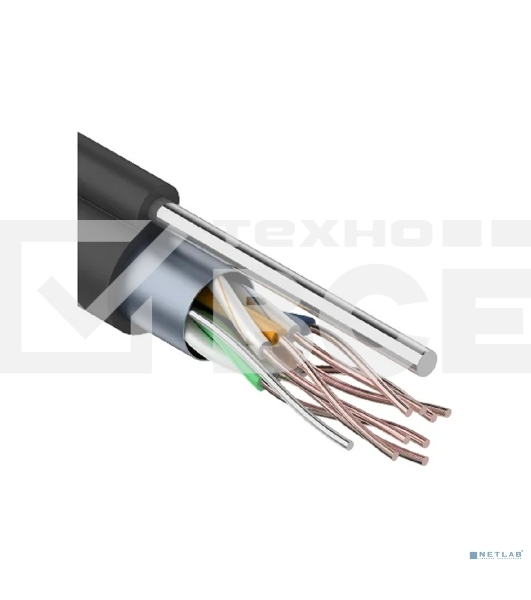 Кабель витая пара PROconnect FTP 4PR 24AWG, CAT5e, наружный (OUTDOOR) + ТРОС*1 (бухта 305 м)