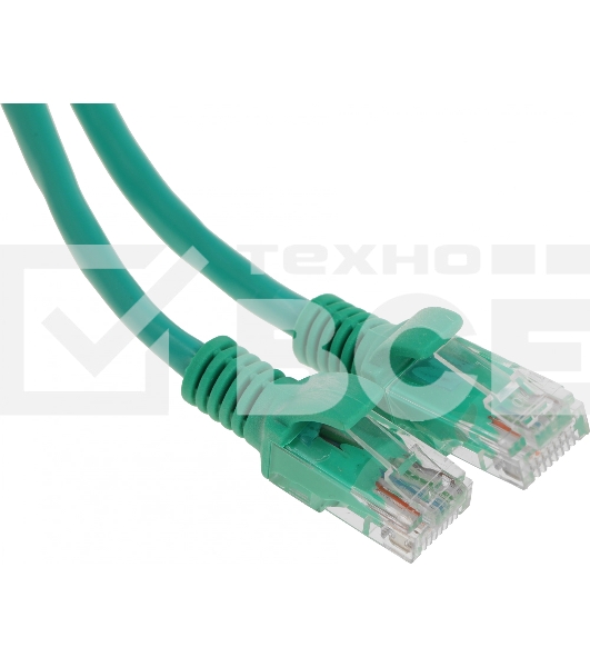 Патч-корд UTP Cablexpert кат.5e, 2м, литой, многожильный (зелёный)