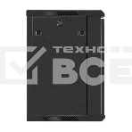 Шкаф телекоммуникационный 19' настенный 12U ExeGate EC-WM-12U.450.G.BLACK (19', 12U, 600x450x635 мм (ШхГхВ), передняя дверь закаленное стекло, съемные боковые панели, пыле- и влагозащита IP23, черный RAL 9004), фото6