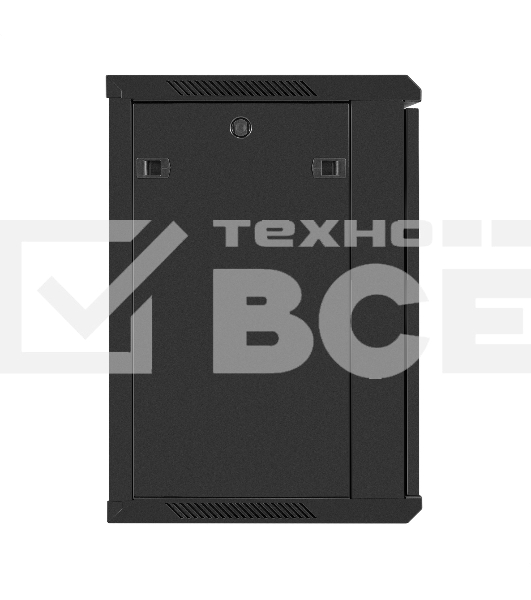 Шкаф телекоммуникационный 19' настенный 12U ExeGate EC-WM-12U.450.G.BLACK (19', 12U, 600x450x635 мм (ШхГхВ), передняя дверь закаленное стекло, съемные боковые панели, пыле- и влагозащита IP23, черный RAL 9004)