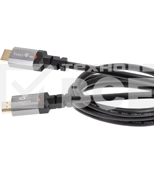 Кабель Telecom HDMI 19M/M,ver. 2.1, 8K@60 Hz 2m метал разъемы