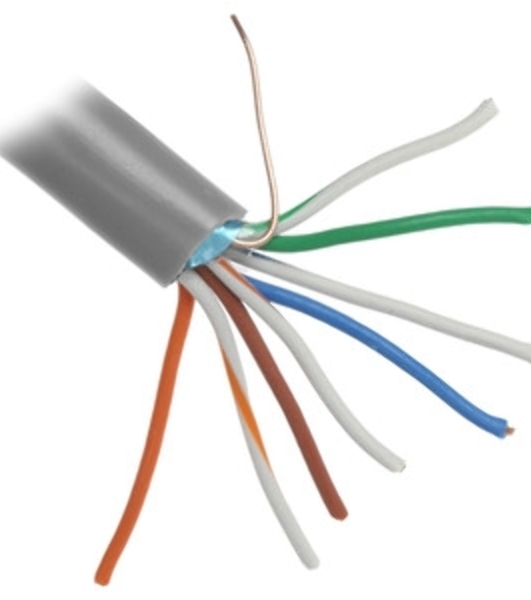 Кабель FTP PROconnect 4PR 24AWG, CCA, cat.5e, PVC, серый, бухта 50 м