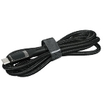 Кабель OLMIO GEEK, Type-C - Type-C, 60W, 1.2м, тканевая оплетка, LCD, черный, фото9