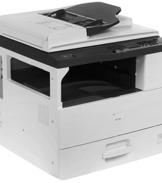 МФУ лазерное Ricoh M 2701 (418118), A3, ч/б, печ. до 27 стр/мин. (А4) до 15 стр/мин. (А3), скан. до 18 стр/мин. (ч/б) 6 стр/мин. (цвет), 600 x 600 dpi, Ethernet, USB