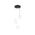 Подвесной светильник Ambrella light LH11151/3 BK/WH/CL черный/белый/прозрачный E27*3 max 60W D425*1500, фото8