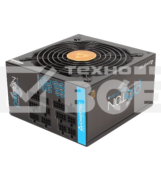 Блок питания Chieftec BDF-1000C, 1000Вт, 80 PLUS Bronze, 140мм, модульный, черный