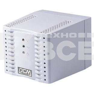 Стабилизатор напряжения Powercom Voltage Regulator, 3000VA, White, Schuko