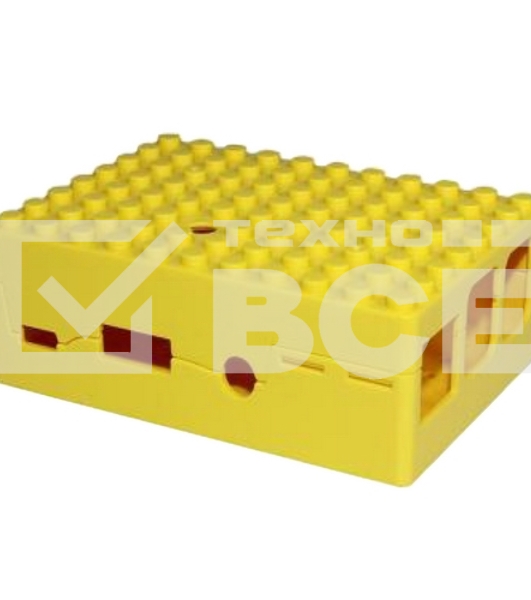 Корпус RA185 yellow для микрокомпьютера Raspberry Pi 3. RA185 Корпус ACD Yellow ABS Plastic Building Block case for Raspberry Pi 3