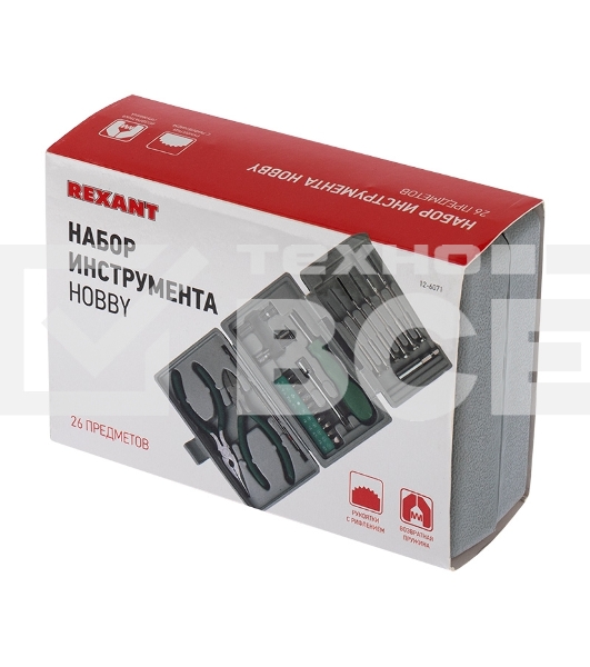 Набор инструментов Rexant HOBBY 26 предметов