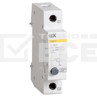 Расц-ль мин.макс.напряж.РММ47 новая серия на DIN-рейку ИЭК