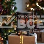 Светодиодный камин Neon-night 'Винтаж мини' с эффектом живого огня 24.8х12.7х30 см, батарейки 3хС (не в комплекте), с USB, черный, фото2