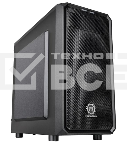 Корпус Thermaltake  Versa H15 черный без БП mATX 4x120mm 1xUSB2.0 1xUSB3.0 audio bott PSU