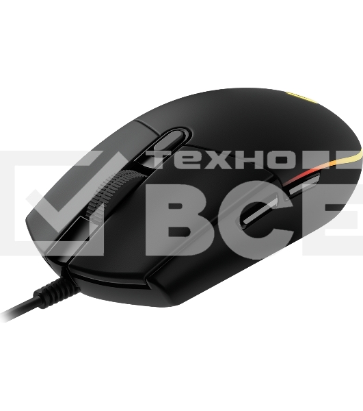 Мышь проводная Logitech G102 LIGHTSYNC черный, 8000 dpi, USB, кнопки - 6