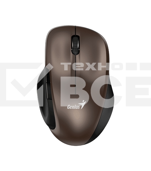 Мышь беспроводная Genius Ergo 8200S коричневый, 1200 dpi, радиоканал, USB, кнопки - 5