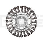 Щетка дисковая для УШМ крученая 125 мм, отв. 22,23 мм Kranz, фото 1