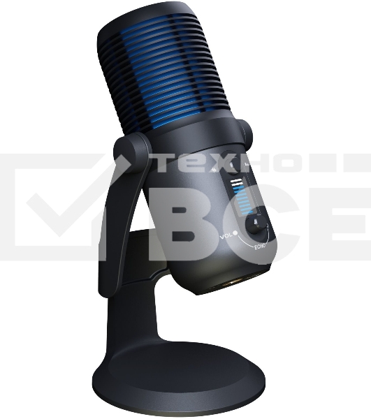 Микрофон проводной Оклик SM-400G 2м черный