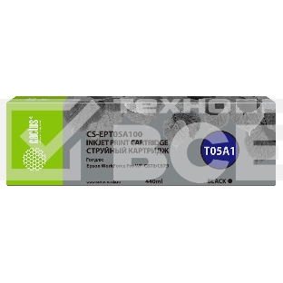 Картридж струйный Cactus CS-EPT05A100 (T05A1) черный (440 мл) для Epson WorkForce Pro WF-C878/C879