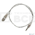 Кабель-удлинитель аудио Buro Jack/Plug 3.5mm (f) 1м. прозрачный, фото5