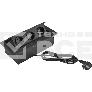 Розетка Cactus CS-SOCKET-EU3-BK для столешницы (уп.:1шт)