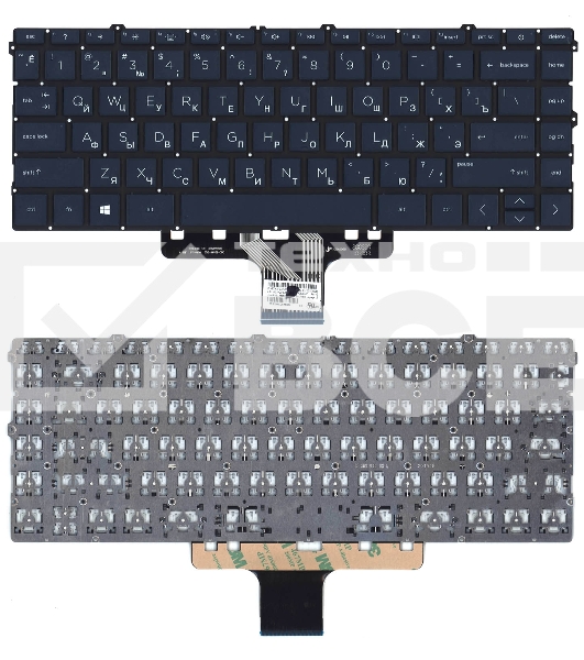 Клавиатура для ноутбука HP Pavilion 14-DV 14-DW синяя