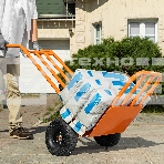 Тележка ручная 2-х колесная Сибртех усиленная, г/п 250кг, откидная платформа 530х400мм, фото7