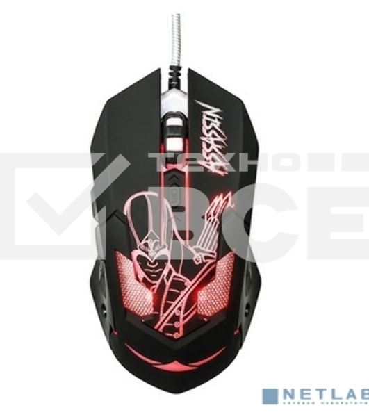 Мышь проводная Qumo Dragon War Assassin M33 черный, 3200 dpi, USB, кнопки - 6