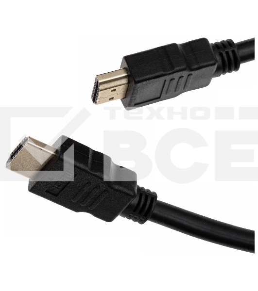 Кабель аудио-видео Cactus CS-HDMI.1.4-2 HDMI (m)/HDMI (m) 2м. Позолоченные контакты черный