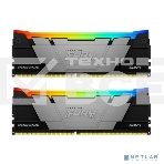 Оперативная память Kingston Fury Renegade, DDR4, 32GB (2x16GB), 3200MHz, CL16, с радиатором, RGB, серебристый/чёрный, фото5