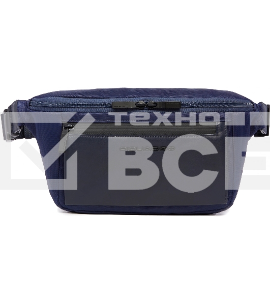 Сумка на пояс Piquadro Orion CA2174S136/BLU синий ткань/натур.кожа