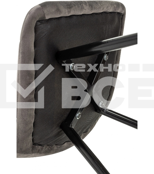 Стул для дома Бюрократ CH-K1_2 комплект 2 шт т. серый Holland 18 металл черный на ножках (CH-K1_1/HL18_2)