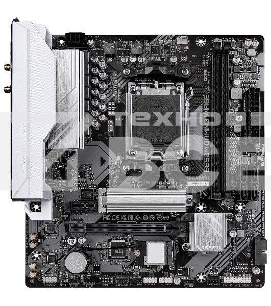 Материнская плата Gigabyte B650M GAMING WIFI6E, AM5, AMD B650, 2xDDR5, 4xSATA, 1xM.2, 1xPCIe 4.0 x16, 1xPCIe 3.0 x1, 1xD-Sub, 1xHDMI (v2.1), 1x2.5Gb LAN, Wi-Fi 6, Bluetooth 5.3, 2xUSB-A 5Gbps, 5xUSB-A 2.0, 3x3.5 мм, 7.1, mATX