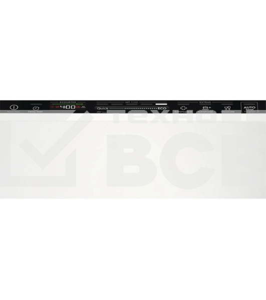 Встраиваемая посудомоечная машина ELECTROLUX EEG63410L/Встраиваемая узкая посудомоечная машина, загрузка на 10 комплектов посуды, сенсорное управление, 8 программ, 44.6x55x82 см, черный, сушка: стандартная (конденсация), индикация на полу: проекция дисплея