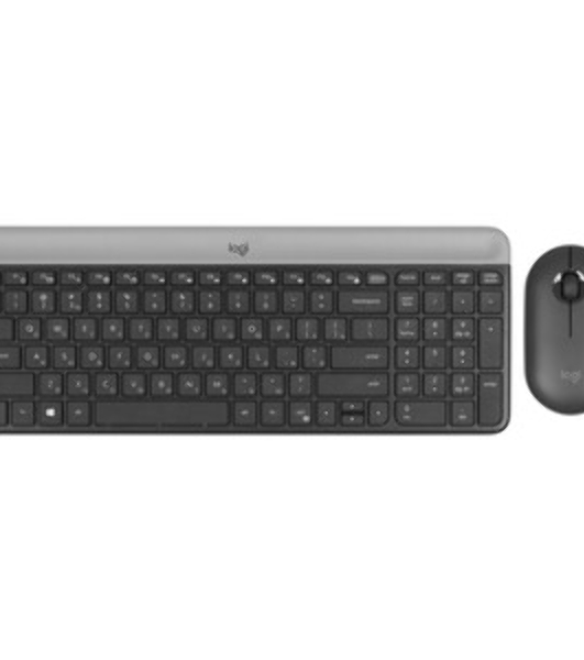 Комплект клавиатура+мышь Logitech MK470 беспроводной, USB, 1000 DPI, чёрный