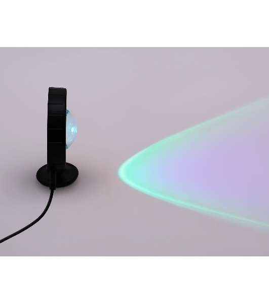 Атмосферная светодиодная настольная лампа Ambrella light DE8383 BK черный LED RGB 3W (ПДУ RGB)