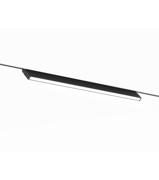 Трековый светильник GL2355 BK черный IP20 20W 3CCT 3000-6400K 48V 400*10*73