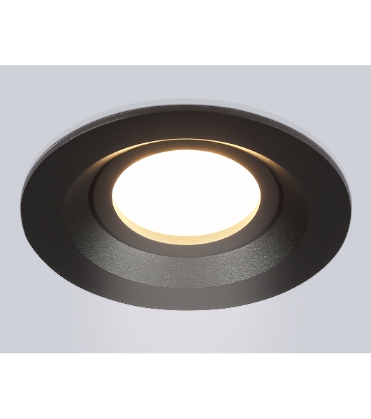 Встраиваемый поворотный точечный светильник Ambrella light TN102742 BK черный IP20 GU5.3 D95*25
