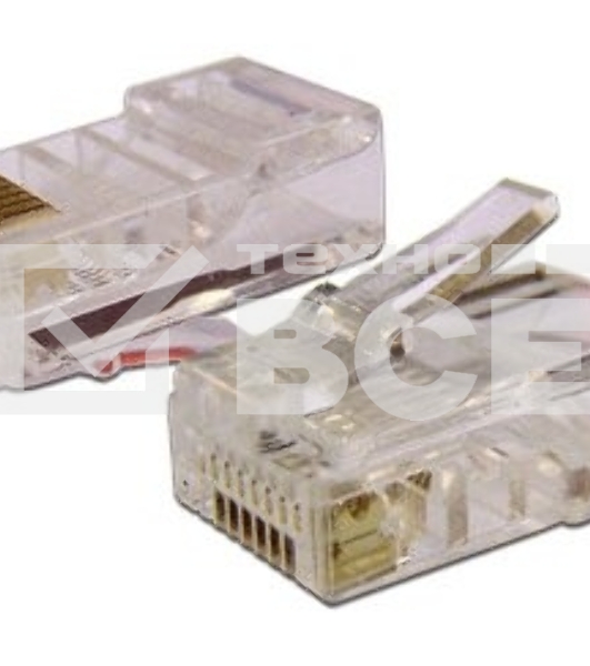 Коннектор медный Lanmaster TWT-PL45-8P8C UTP RJ45 кат.5e (упак.:100шт)