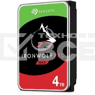 Жесткий диск Seagate Original SATA-III 4Tb ST4000NE001 NAS Ironwolf Pro (7200rpm) 256Mb 3.5