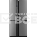 Холодильник Sharp SJ-EX93PSL нержавеющая сталь трёхкамерный  345/211 л морозилка снизу Side by Side, фото 1