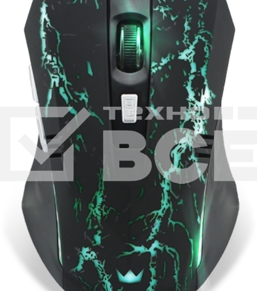 Мышь проводная Crown Gaming CMXG-600 черный, 2200 dpi, USB, кнопки - 6