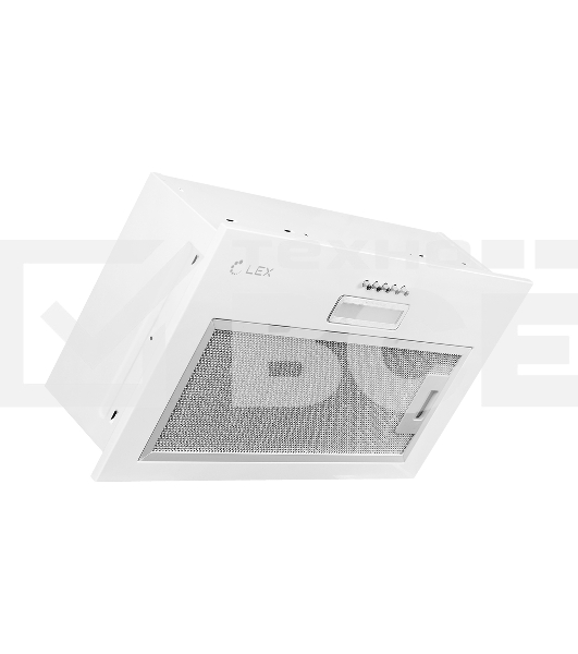 Вытяжка встраиваемая LEX GS Bloc LIGHT 600 белый управление: кнопочное (1 мотор)