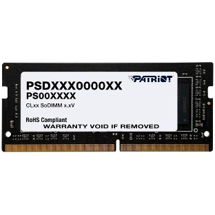 Модуль памяти Patriot SO-DIMM DDR4 8Gb 2400MHz Patriot PSD48G240082S RTL PC4-17000 CL17 260-pin 1.2В dual rank