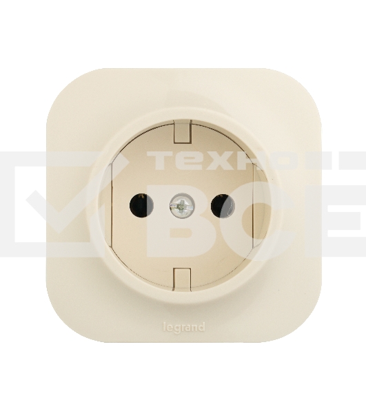 Розетка без заземления без шторок (Слоновая кость) Legrand 782240