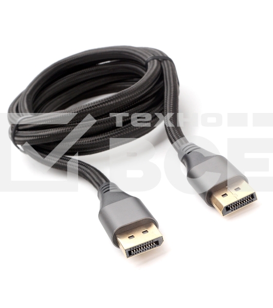 Кабель DisplayPort Cablexpert CC-DP8K-6, v1.4, 1.8м, 20M/20M, нейлоновая оплетка, метал. разъемы, пакет